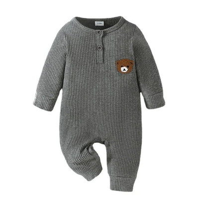 Body med nallemotiv – Stickad och mjuk design