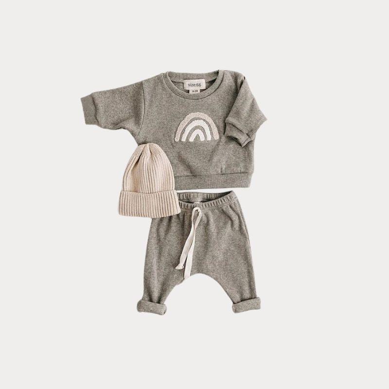 Babyset i Ekologisk Bomull - Tröja och Byxa