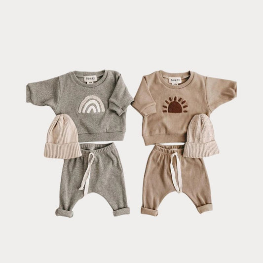Babyset i Ekologisk Bomull - Tröja och Byxa