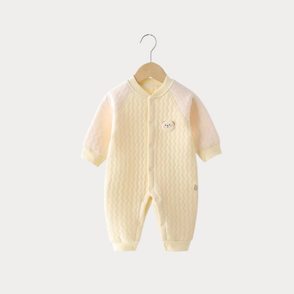 Babyjumpsuit med Söt Djurdetalj – Varm & Bekväm för Kalla Dagar